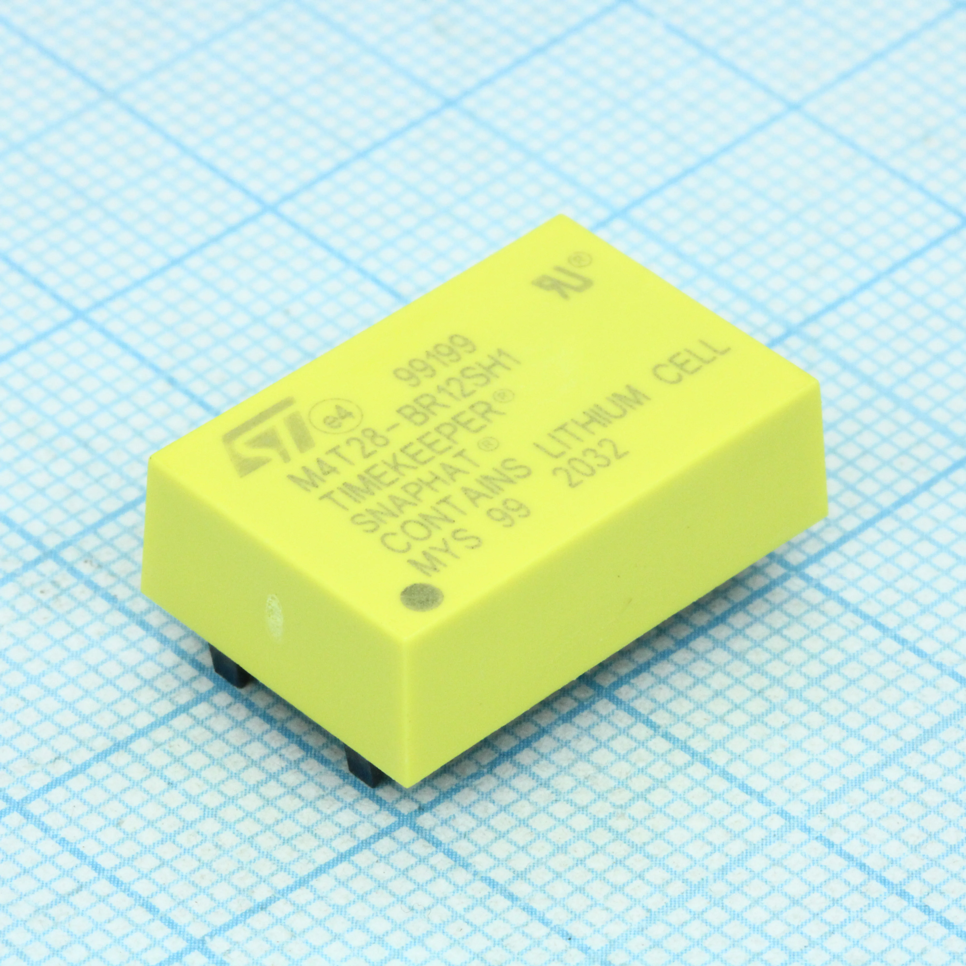 M4T28-BR12SH1 - Сборка часового кристалла 32,768kHz и резервного питания BR1225 3V 48mAh 0...+70°C