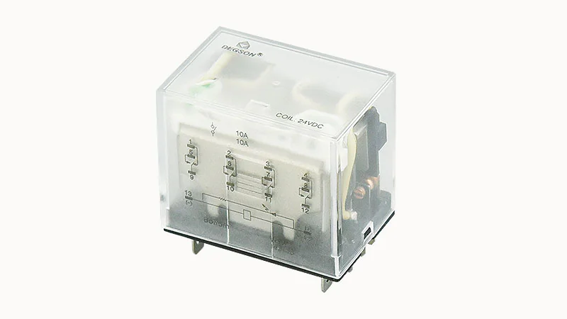 Реле без колодки DRPL-4C-L-A48 - Реле, 4 группы переключающих контактов, 10A, 48AC, материал контактов: AgNi,AgSnO, со светодиодом