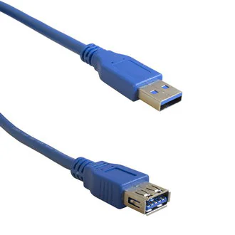 USB3.0 A(M)-USB A(F) BL 1.8M - Шнур USB 3.0 A(вилка) - USB A(розетка), 1.8 м, чёрный