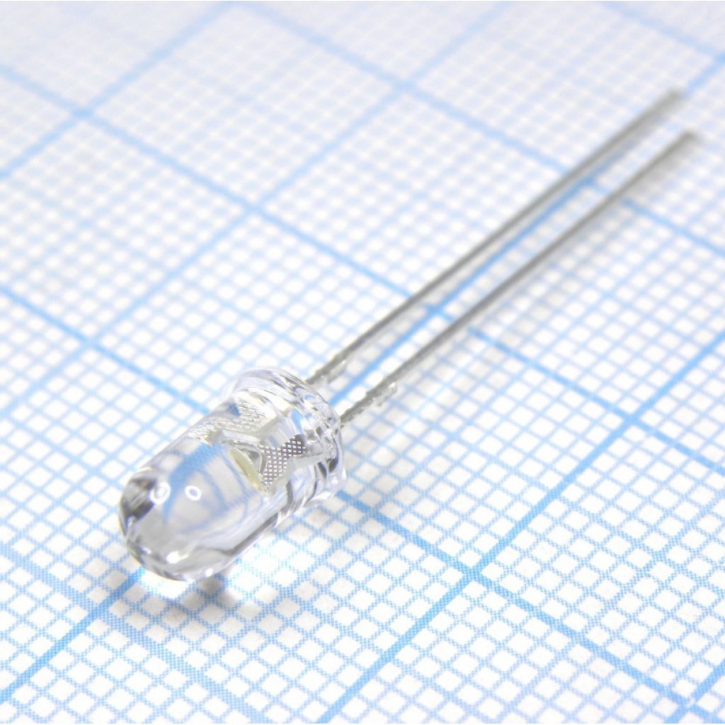 FYL-5013PGC - Светодиод 5мм/зеленый/525нм/10000мкд/прозрачный/20°