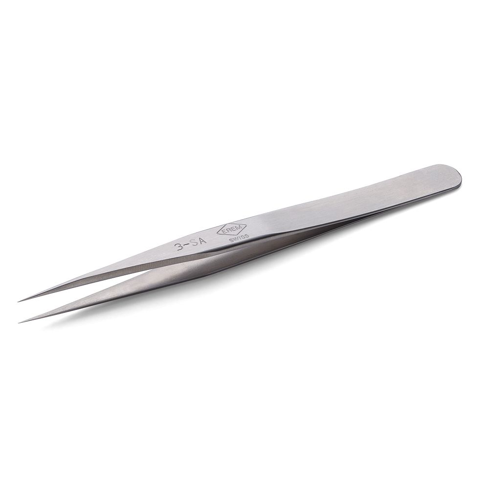 3SA - Специальная нержавеющая сталь, не магнитятся. Точный пинцет для микроэлектроники, 120 мм, 14 г
