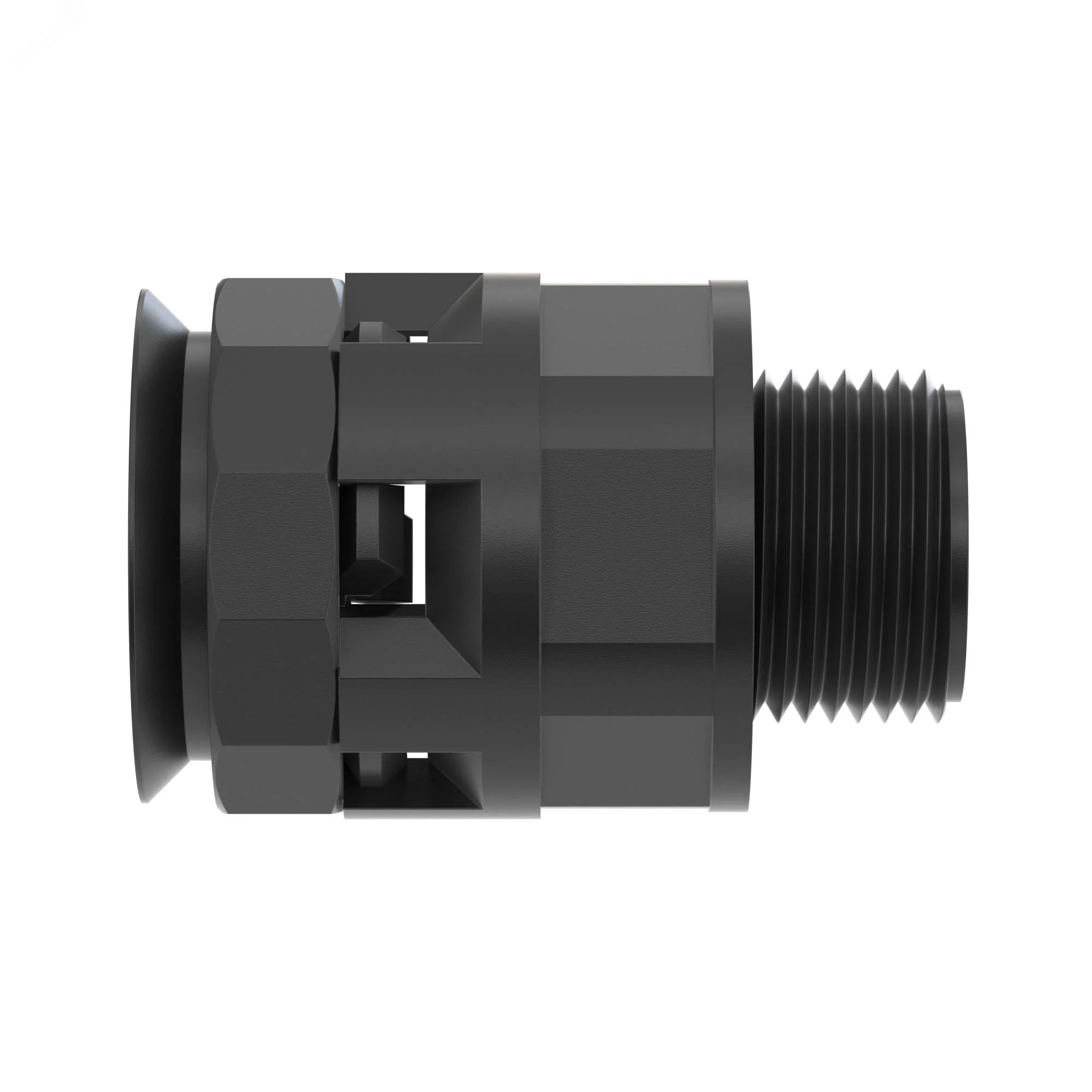 Переходник труба-коробка DN 17мм М20х1.5 полиамид черн. IP66 PAM17M20N