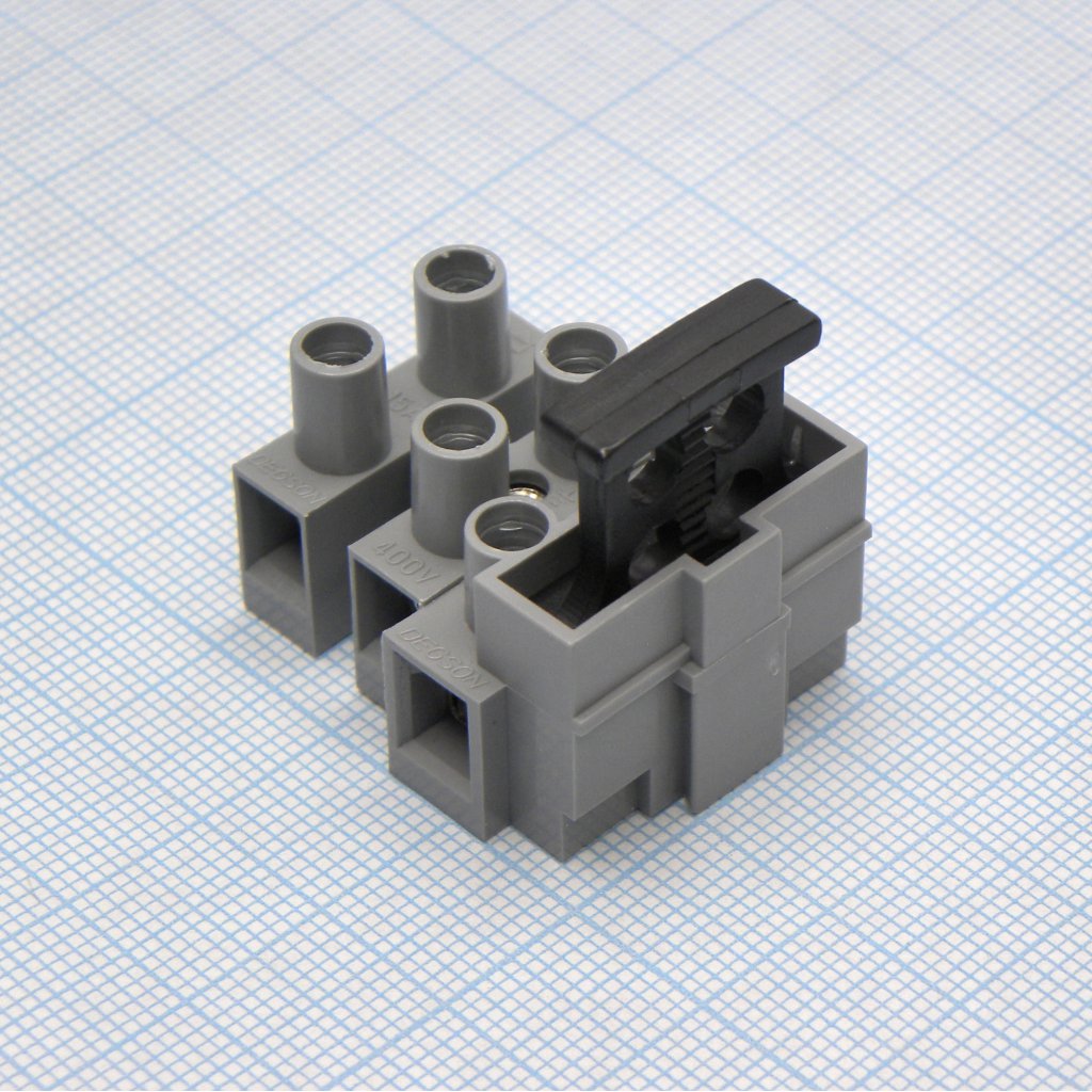 DG801-03P-11-00A(H) - Электромонтажный клеммник с предохранителем на 3 контакта.