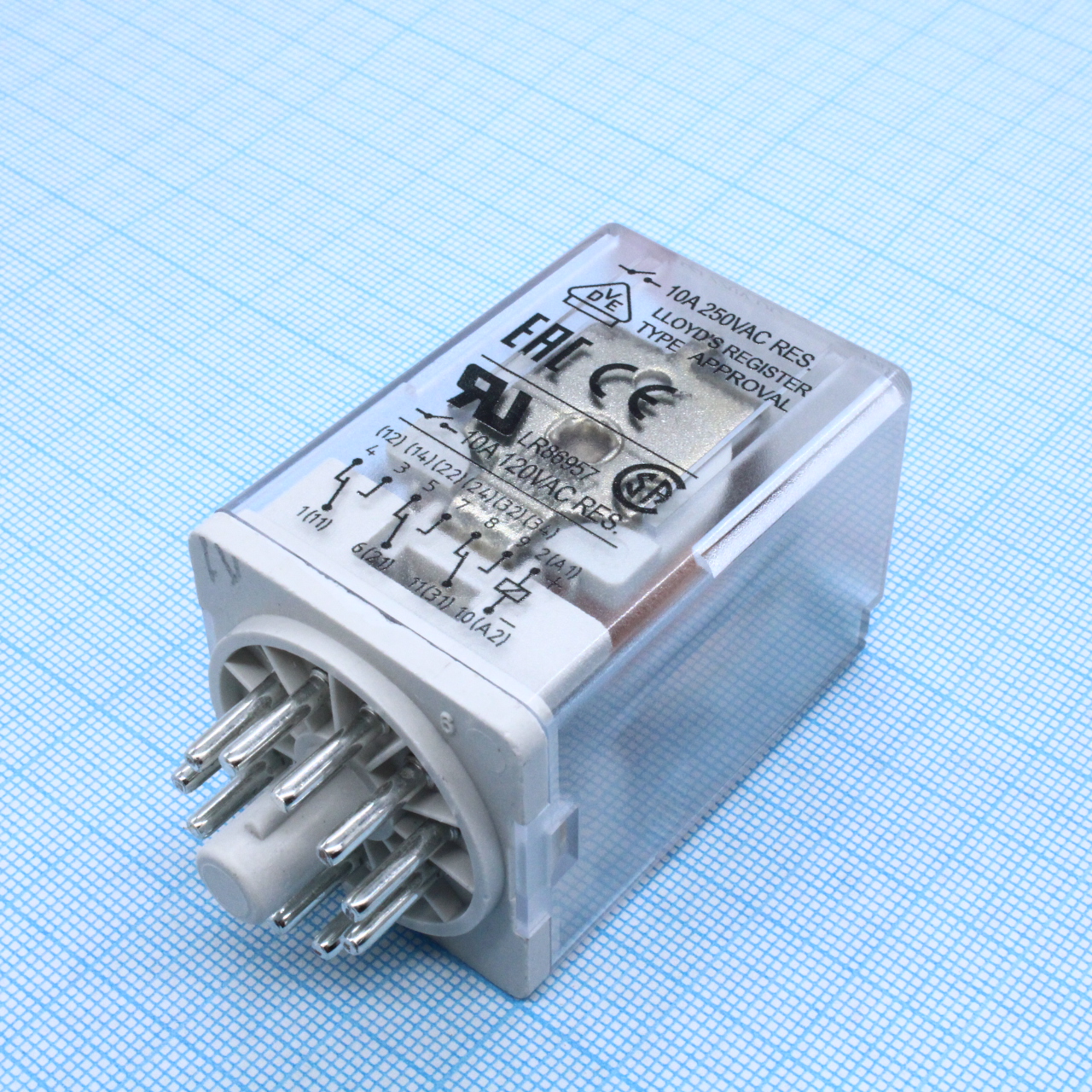 R15-2013-23-1220-WTLD - Реле 220VDC 3 контактных группы на переключение 250VAC/10А