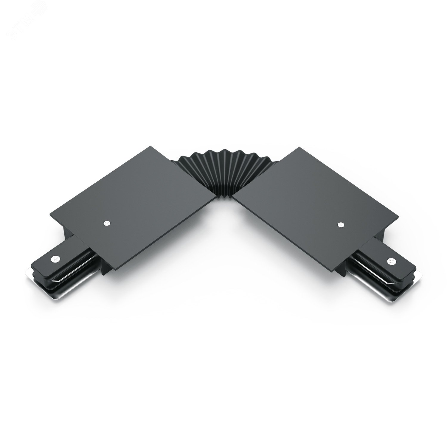 Коннектор для встраиваемых трековых шинопроводов гибкий (I) черный 1/50 TR141