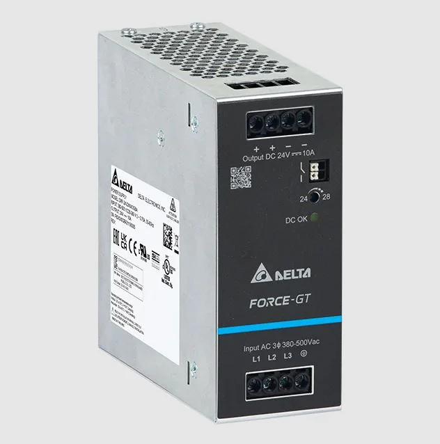 DRF-24V240W3GBA - Источник питания, трехфазный, 24VDC / 10A, 240W; диапазон входных напряжений: 3x320 - 575VAC, габариты (мм): 50х124х125, вес 0,84 кг, монтаж: на DIN рейку
