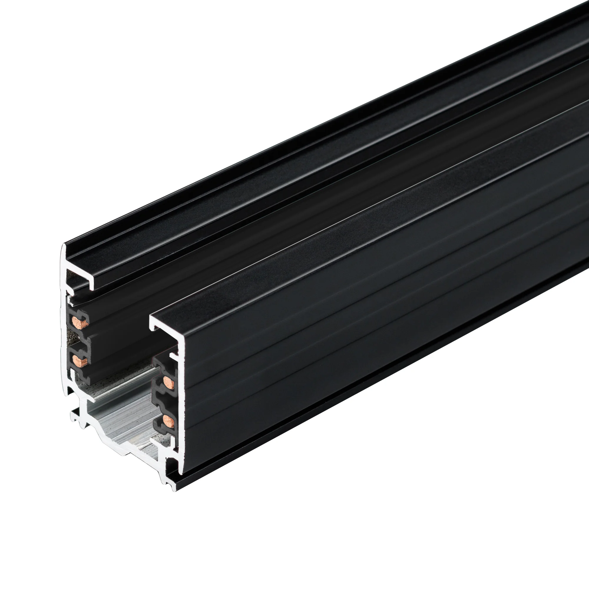 Трек LGD-D3P-TRACK-1000-BK-M (D) 030341(1) - 3-фазный трек 4TR, на 4 провода, длина 1м. Цвет черный. Коннектор питания и заглушка приобретаются отдельно. Размер ДxШxВ: 1000x31x35мм. При использовании с треками и аксессуарами другой серии возможно отличие 
