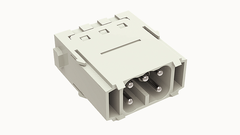 Вилочная контактная вставка DME-005-MP-Z1-00Z(H) - Вилочная контактная вставка, Push-in фиксация, 5 полюсов, типоразмер модульный, 400V, 16A, сечение обслуживаемых проводников 0,14-2,5 мм кв,, тип покрытия контактов: серебро