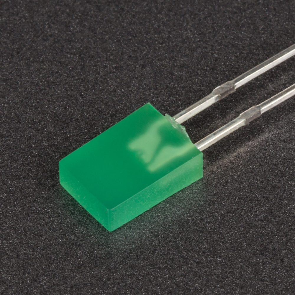 Светодиод ARL-2507LGD-10mcd 004518 - Поставка под заказ от 5000 шт. Выводной прямоугольный светодиод, 2х5х7 мм, зеленая диффузная линза. Цвет свечения зеленый (570 нм). Угол излучения 130°. Сила света Iv=10 мкд при If=20 мА. VF=1.8-2.4 В. Рекомендуемый по