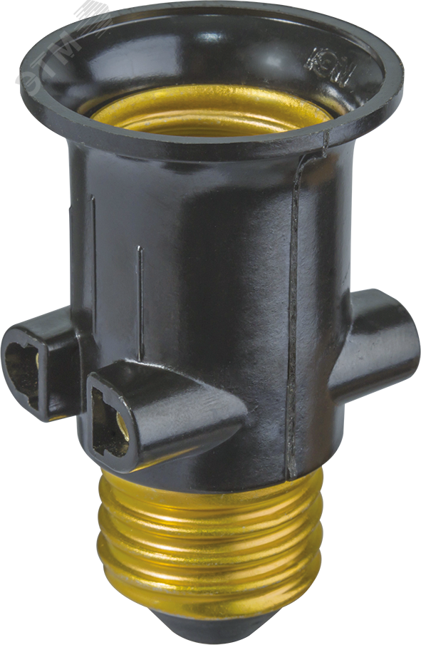 Патрон-переходник с цоколя Е27 на розетку и Е27 20012