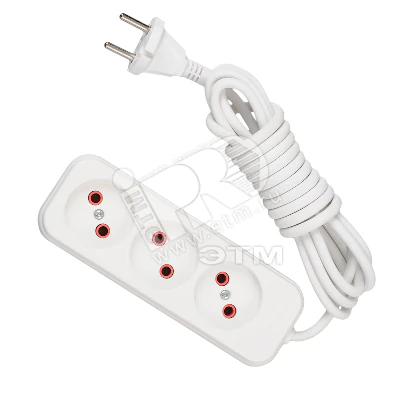 Удлинитель 3х5м без заземл. 10А IP20 Lila 720-0305-303