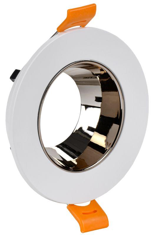 Светильник 4106 встр. поворотн. GU10 белый/шокол. пласт. IEK (кр.1шт)