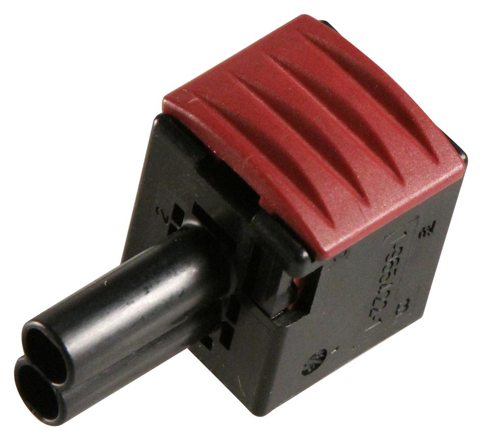 1-967239-1 - Корпус разъема розетка 2 контакт(-ов) 5мм прямой монтаж на кабель черный картон автомобильного применения