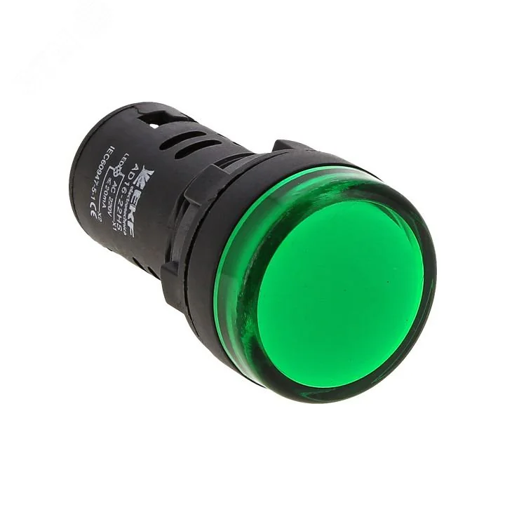 Матрица светодиодная AD16-16HS зел. 230В AC PROxima ledm-ad16-16-g - Лампа сигнальная d16-230V зел светодиодная