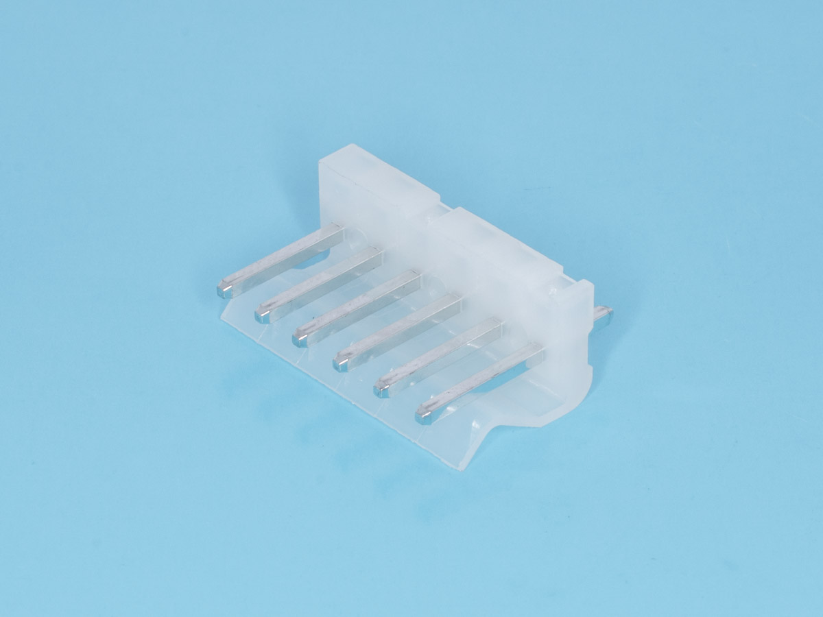 PWL-6 - Разъем питания 6 контактов, вилка на плату, шаг 3.96мм