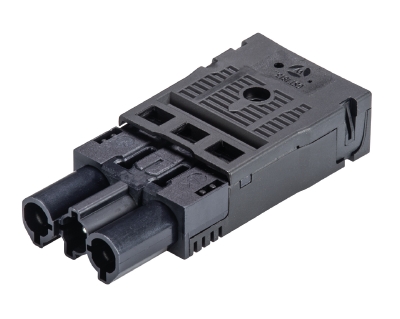 Разъем GST18i3 F S2 ZR1 SW - Вилочный разъем на кабель диам. 7,8 - 10,3 мм, 3 полюса, пружинная фиксация, номинальное напряжение: 250V, номинальный ток: 20A, цвет корпуса: черный, цвет контактной вставки: черный, серия gesis GST18i3