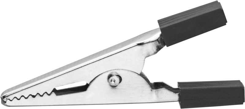 Зажим "крокодил" 5А 80 850 OAC-5A-52-B25 черн. 80850