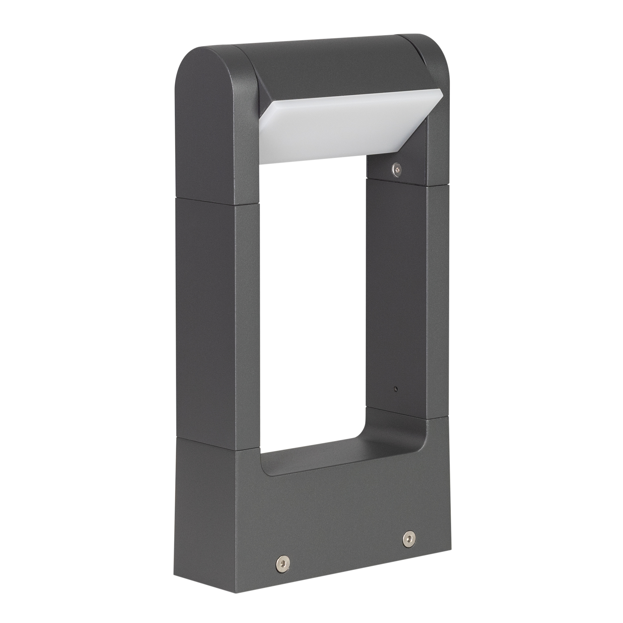 Светильник LGD-PATH-FRAME-ROTARY-H300-6W Warm3000 (GR, 111 deg, 230V) 020397(1) - 300мм уличный светодиодный светильник для дорожек, изменяемый угол освещения (111 градусов), на 2 стороны. Цвет ТЕПЛЫЙ БЕЛЫЙ 3000К, светодиоды 6Вт SMD (275 лм). Влагозащищен