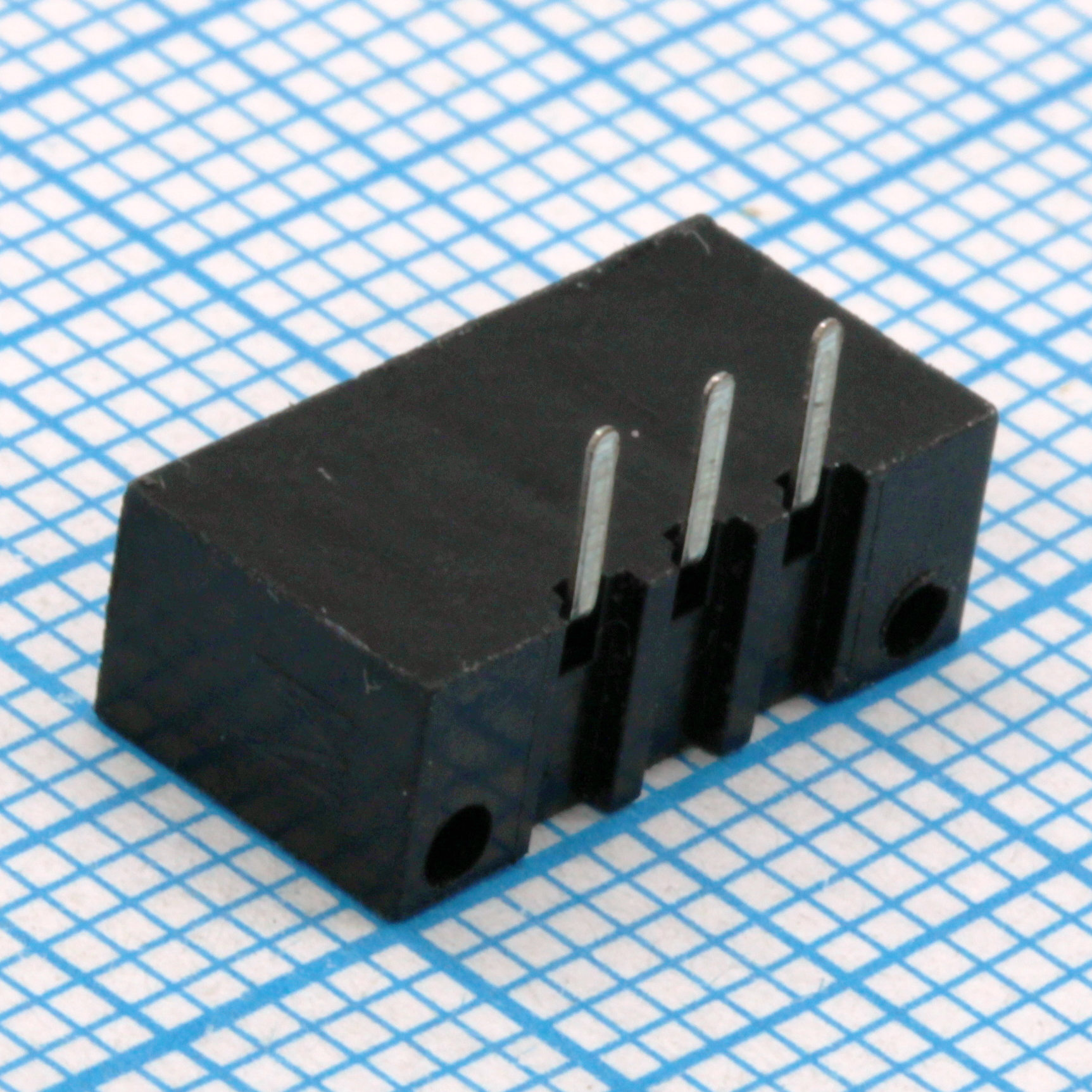 DS1020-03RT1D - FPC разъем для шлейфа на плату угловой 3pin, шаг 2.54мм