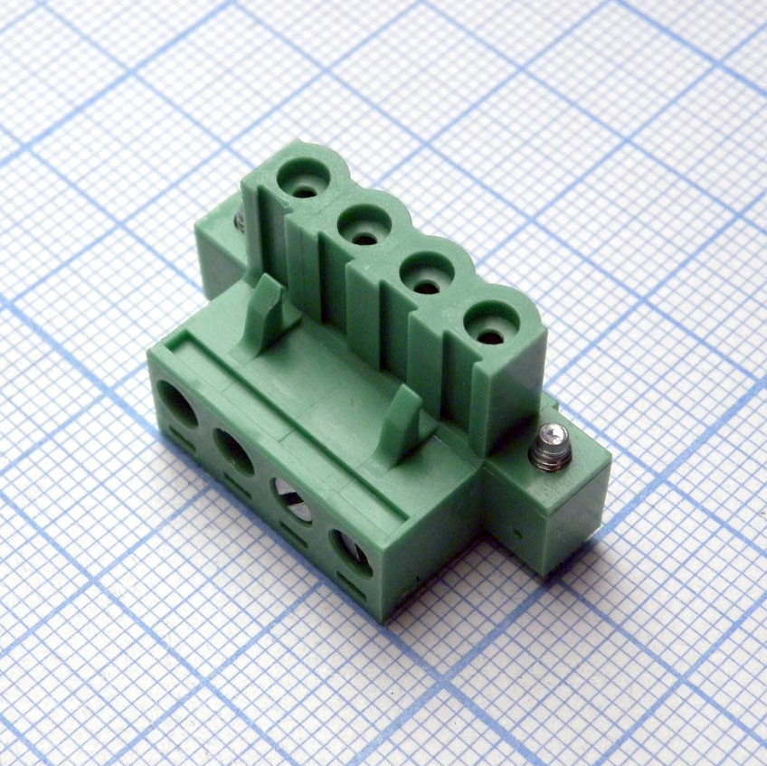 2EDGKM-5.08-04P-14-00A(H) - Разъемный клеммный блок, 4 контакта шаг 5.08мм