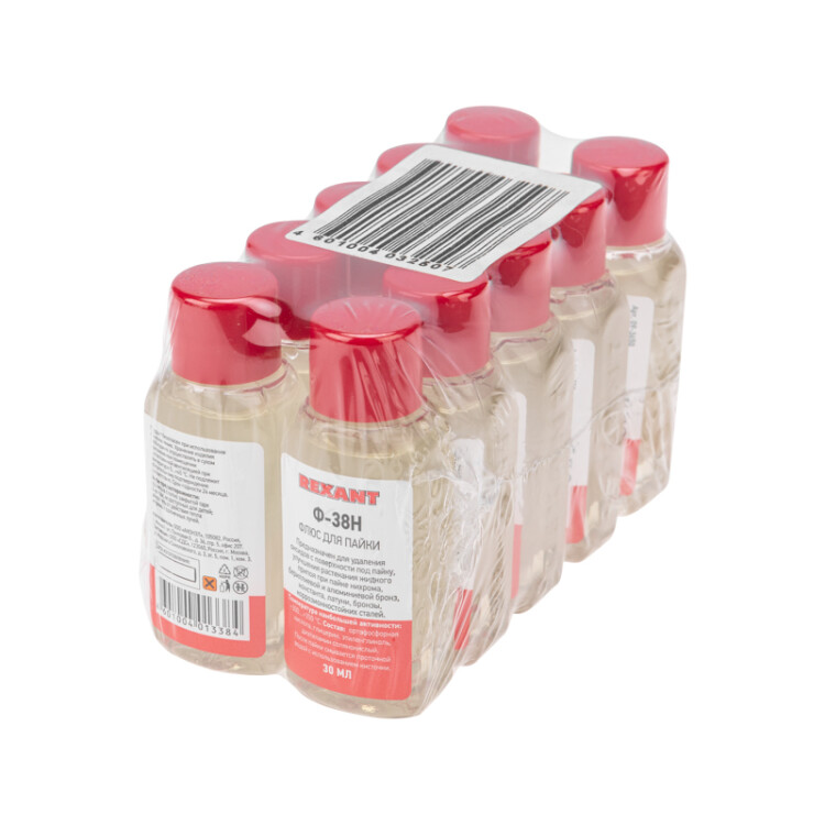 Флюс Ф-38Н 30мл. - Флюс для пайки REXANT, флакон