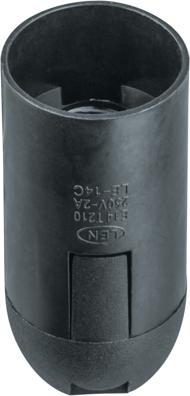 Патрон электрический Navigator 61 348 NLH-PL-E14-BL пластик подвесной черный Е14(кр.50шт)