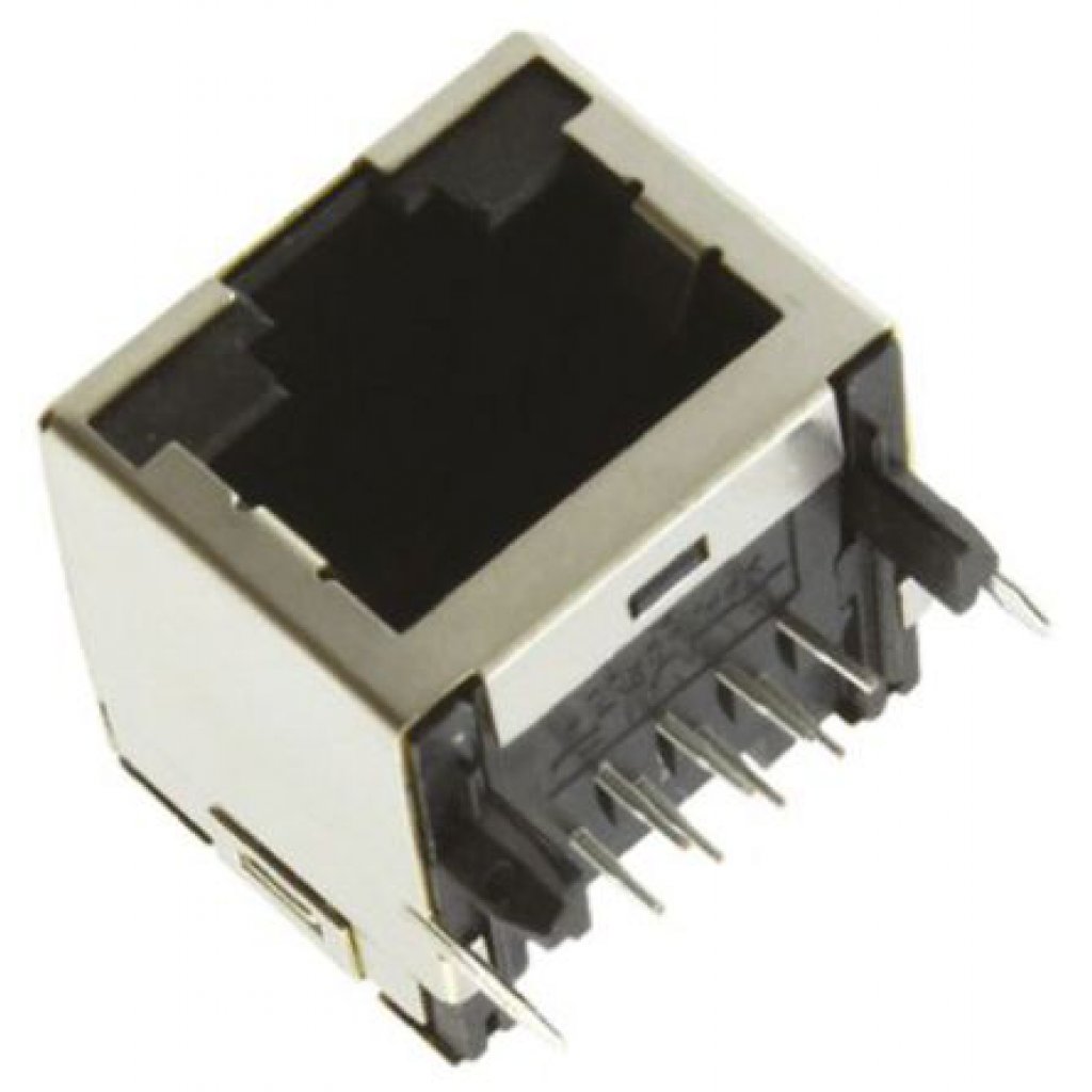 1-406541-5 - Модульный разъем, Cat5, RJ45, Гнездо, 8 контакт(-ов), 8 вывод(-ов), 1 порт(-ов)