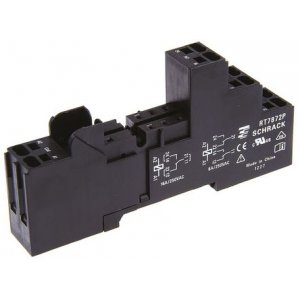 1860200-1 - Розетка реле, DIN-рейка, Безвинтовой Зажим, 16 А, 240 В AC, XT Series