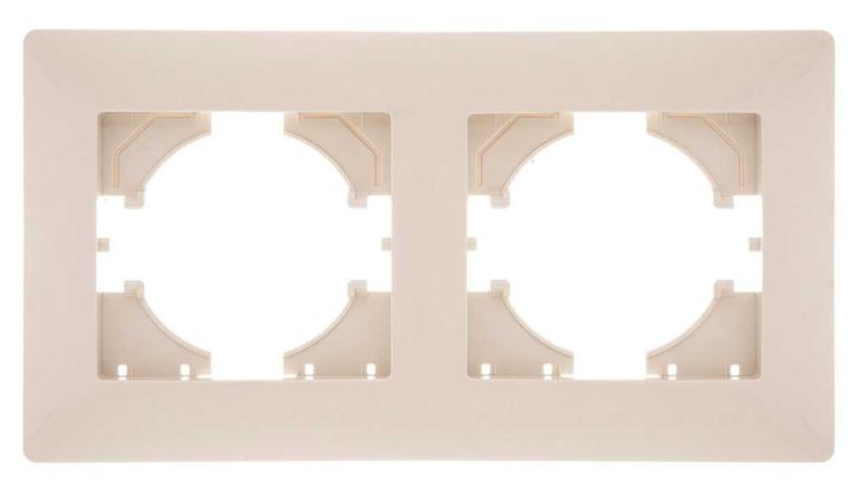 Рамка 2-м Bravo беж. С1020-003