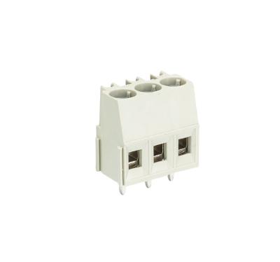 Клемма Wiecon 8191 / 3 OB - Клемма на печатную плату, подвод кабеля сбоку, 3 полюса, шаг: 5 мм, винтовая фиксация провода, с маркировкой, 300V, 16А, цвет: серый, серия 8191