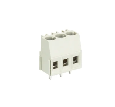 Клемма Wiecon 8191 / 3 OB - Клемма на печатную плату, подвод кабеля сбоку, 3 полюса, шаг: 5 мм, винтовая фиксация провода, с маркировкой, 300V, 16А, цвет: серый, серия 8191