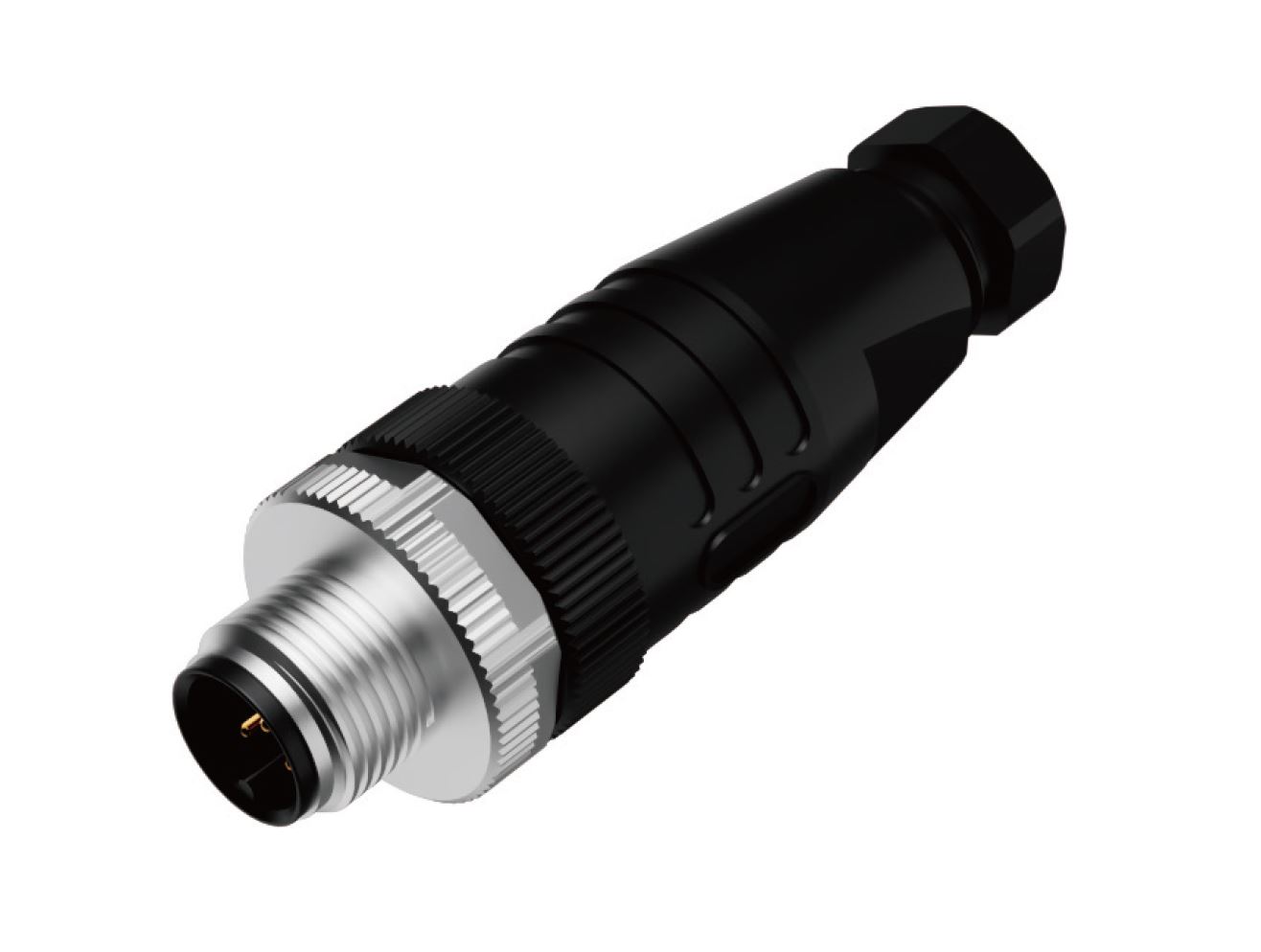 Вилочный разъем M12A12MPSFWSC608001 - Вилочный разъем на кабель, 12 полюсов, M12, прямой, A-Code, диаметр кабеля: 6,0-8,0 мм, 1,5А, 30V, корпус из пластика, резьбовое соединение: цинк