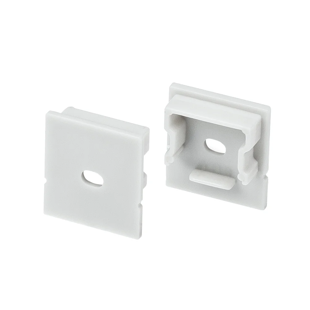 Заглушка ARH-WIDE-H20 Square с отверстием 018879 - Заглушка (с отверстием) для профиля ARH-WIDE-H20 с экраном ARH-WIDE-B-H20-2000 Square. Материал - PVC серый.