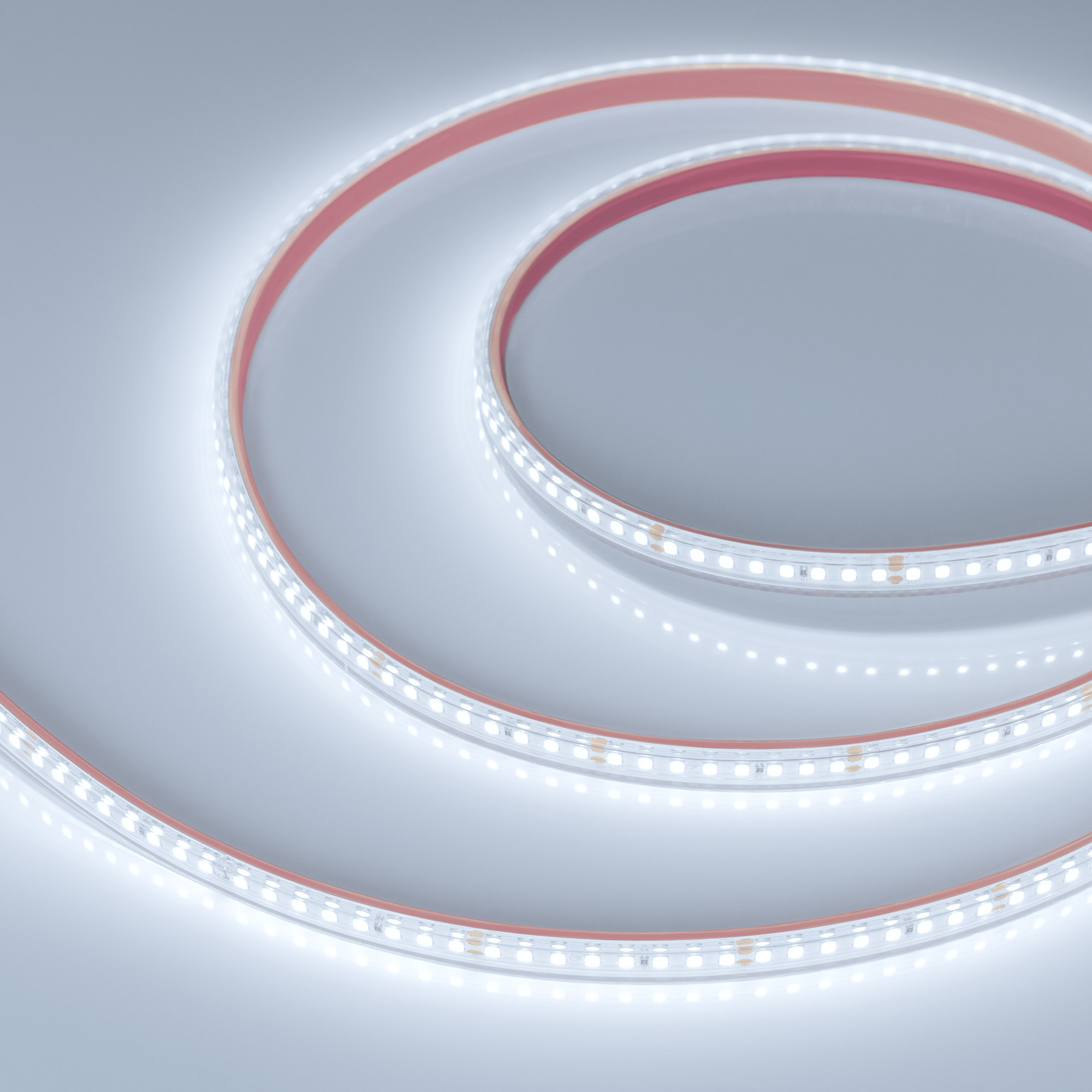 Лента герметичная RTW-PS-A160-10mm 24V White6000 (12 W/m, IP67, 2835, 5m) 024540(2) - Светодиодная лента RTW-PS-A160, герметичная IP67 (PS-силиконовая экструзия). Светодиоды 2835, 160 шт/м (800 шт на 5 м), белая плата, ширина 10 мм, красный скотч 3М. Цвет