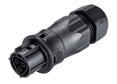 Разъем RST20I3SXB1 ZR3 SW - Взрывозащищенный розеточный разъем на кабель диам. 13-18 мм, IP68(69k), 3 полюса, винтовая фиксация провода, номинальные характеристики: 250/400V, 20A, цвет: черный, серия RST Ex