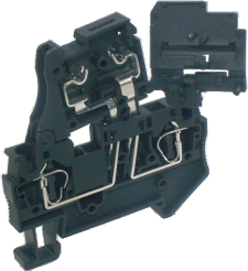 Предохранительная клемма UJ5-4RD(5X20) - Предохранительная клемма, 5X20, тип фиксации провода: пружинный, номинальное сечение: 4 мм кв., до 6,3A, 250V, ширина: 6,2 мм, цвет: черный, тип монтажа: DIN 35