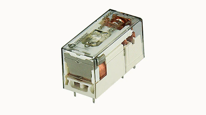 Реле без колодки DRPB-2C-D48 - Реле, 2 группы переключающих контактов, 8A, 48DC, материал контактов: Ag
