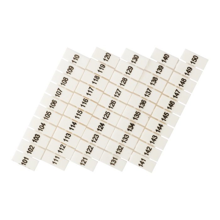 Маркеры для JXB-ST 2,5 с нумерацией 100-150 (100 шт.) PROxima zb-st-2.5-100-150