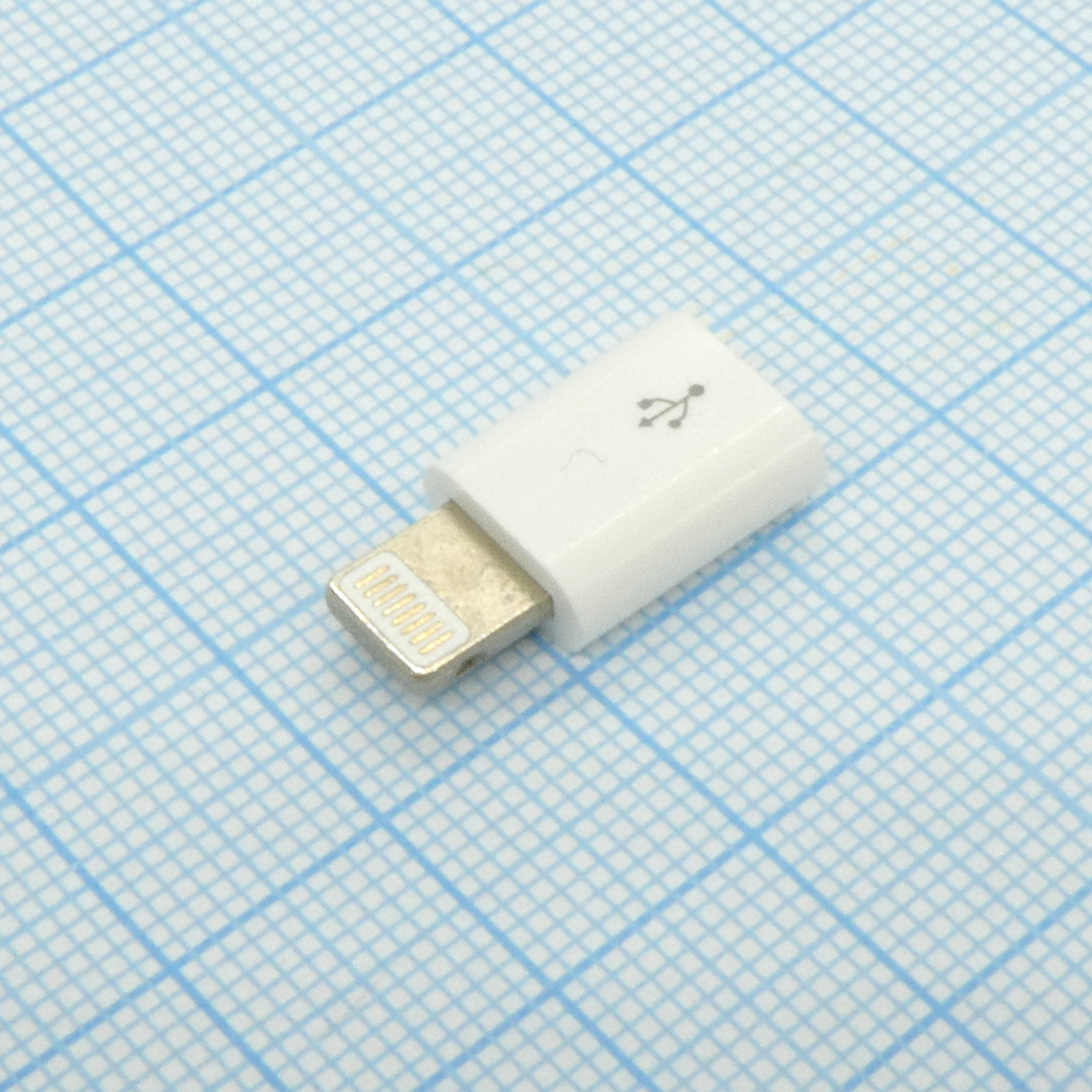 USB AD microUSB 5BF/ Apple 5M - Переходник с розетки microUSB на вилку Apple Lightning (8-контактный разъем)