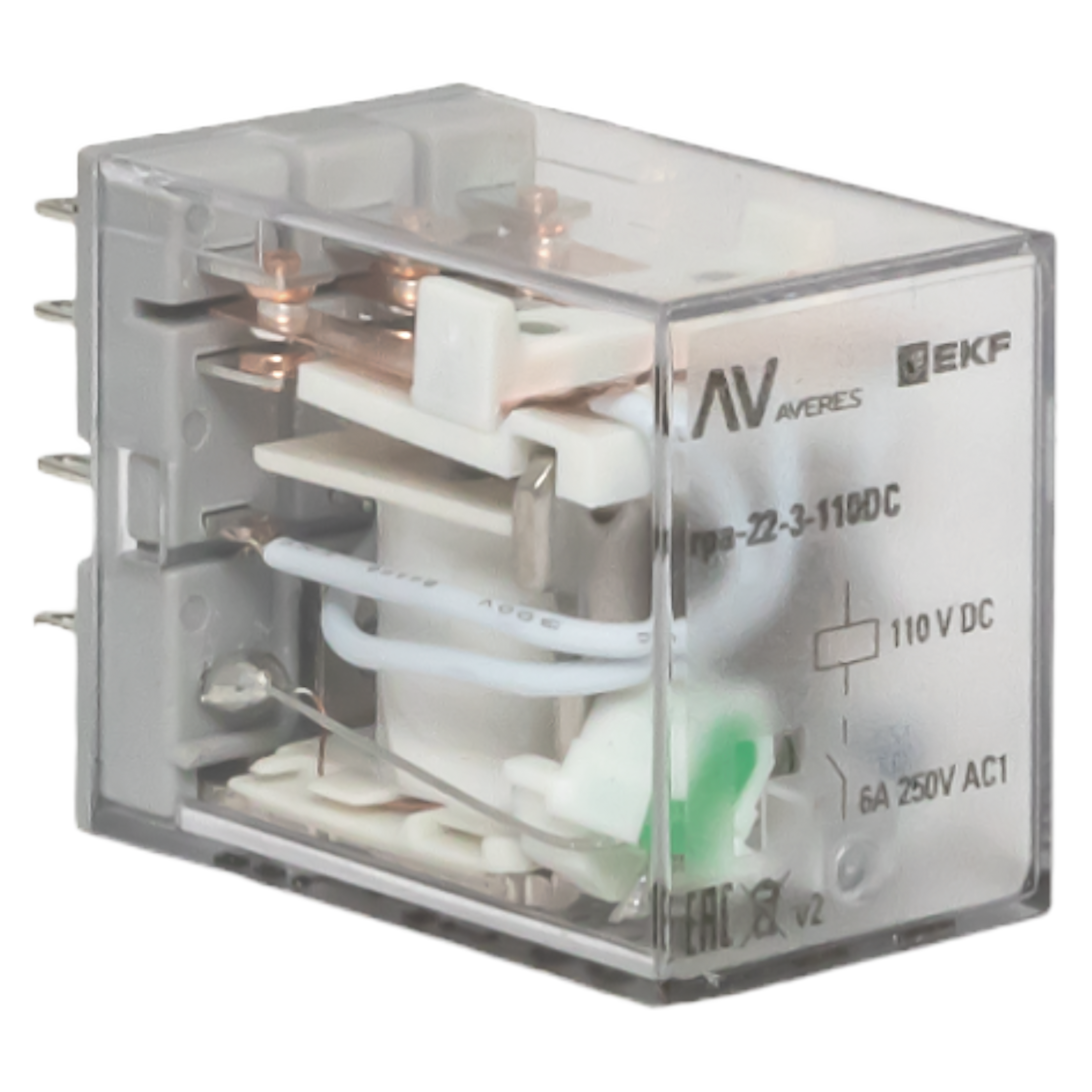 Реле промежуточное RPA 22/3 6A 110В DC EKF AVERES