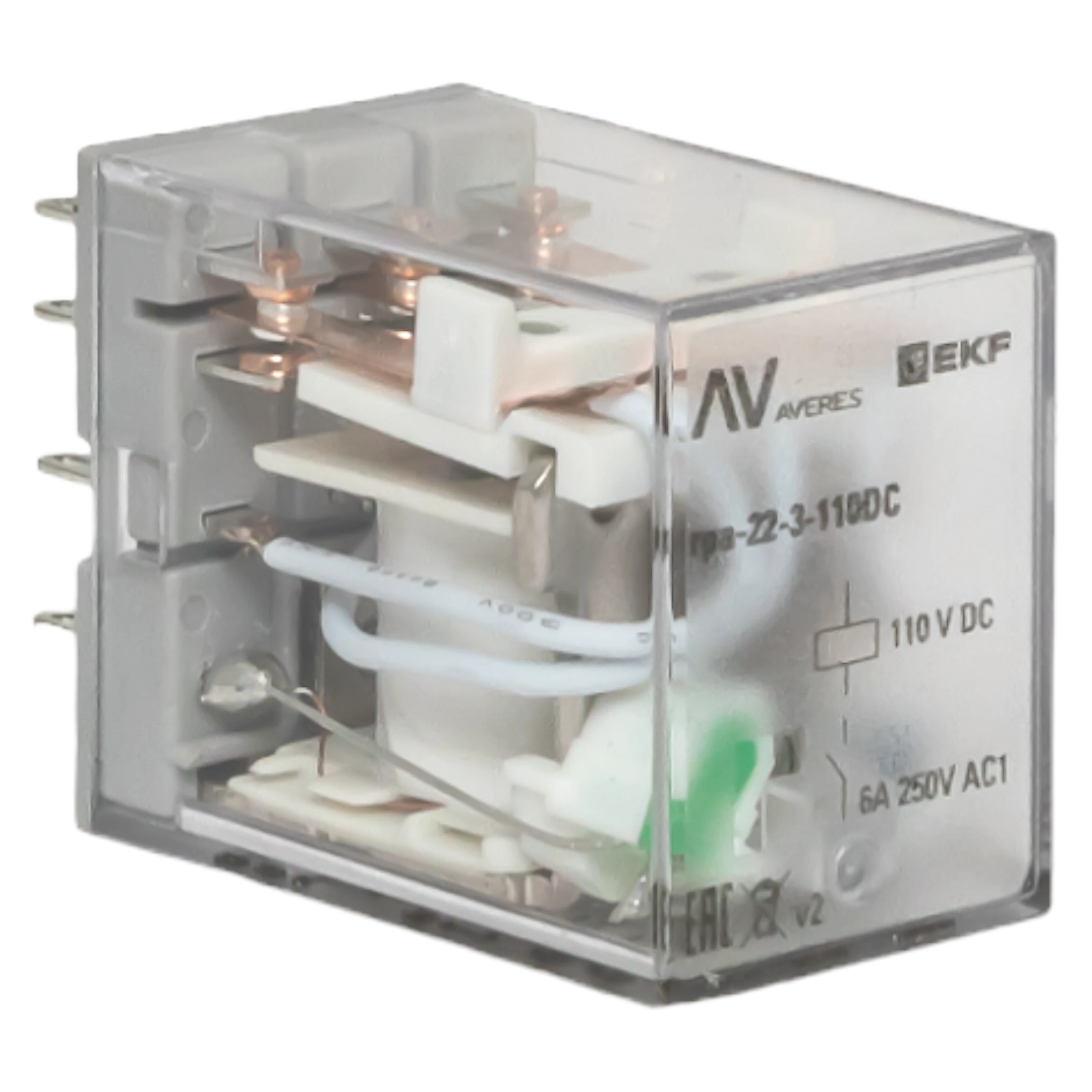Реле промежуточное RPA 22/3 6A 110В DC EKF AVERES