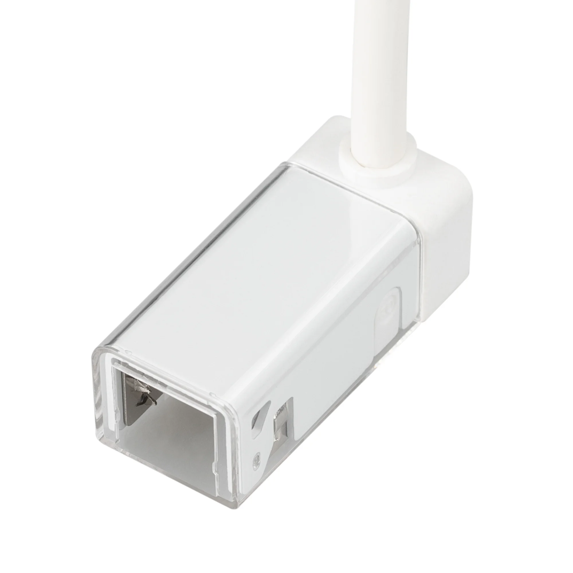 Коннектор питания ARL-MOONLIGHT-1213-CON-POWER-DR-WH 028059 - Герметичный коннектор питания для гибкого неона MOONLIGHT, сечение 12х13мм, цвет белый. Вертикальный вывод провода. Подключение питания без пайки, IP54, длина провода питания 500мм.