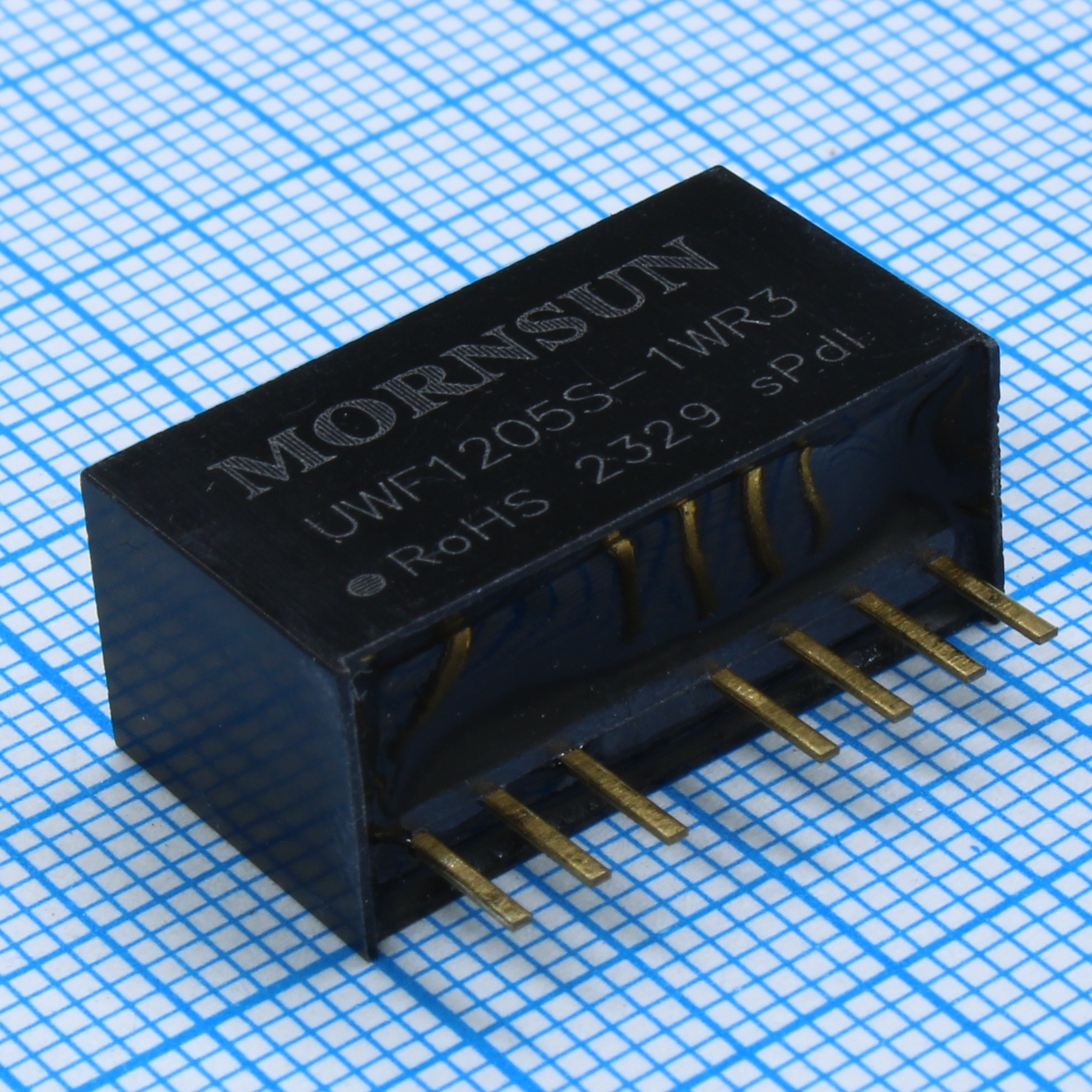UWF1205S-1WR3 - Преобразователь DC/DC мощность, Вт: 1 вход 12(4.5...36)В выход 5В/200мА изоляция 3000В КПД 74% -40°С...+105°С