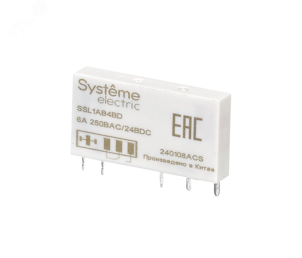 Реле интерфейсное 1CO,6A, 24В DC SSL1AB4BD