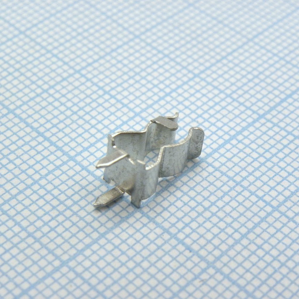 ZH266 - Держатель предохранителя  5*20mm, клипса, монтаж на плату