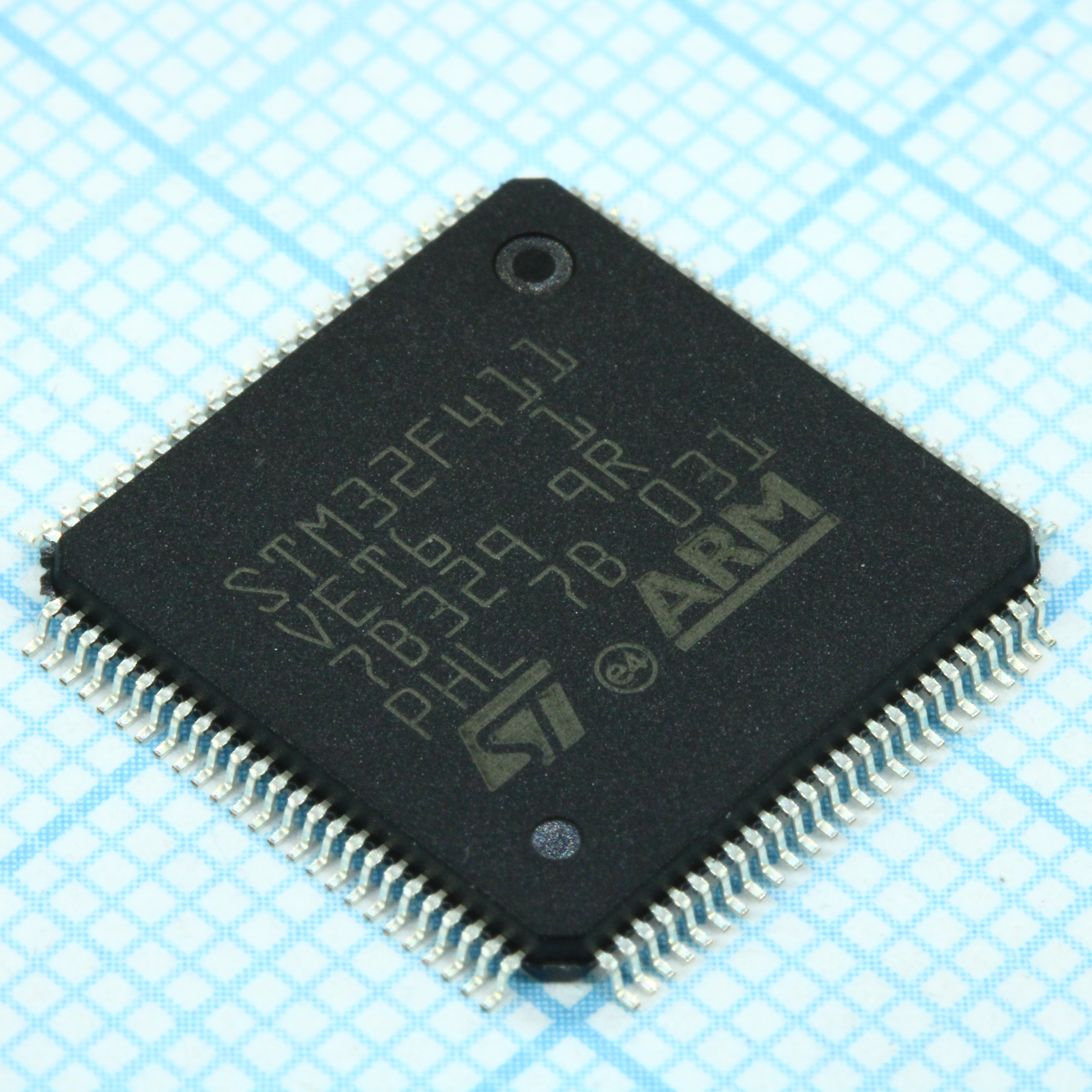STM32F411VET6 - Микроконтроллер STM 32-бит ядро ARM Cortex-M4 MCU+FPU 512кБ Флэш-память/128кБ ОЗУ шина USB