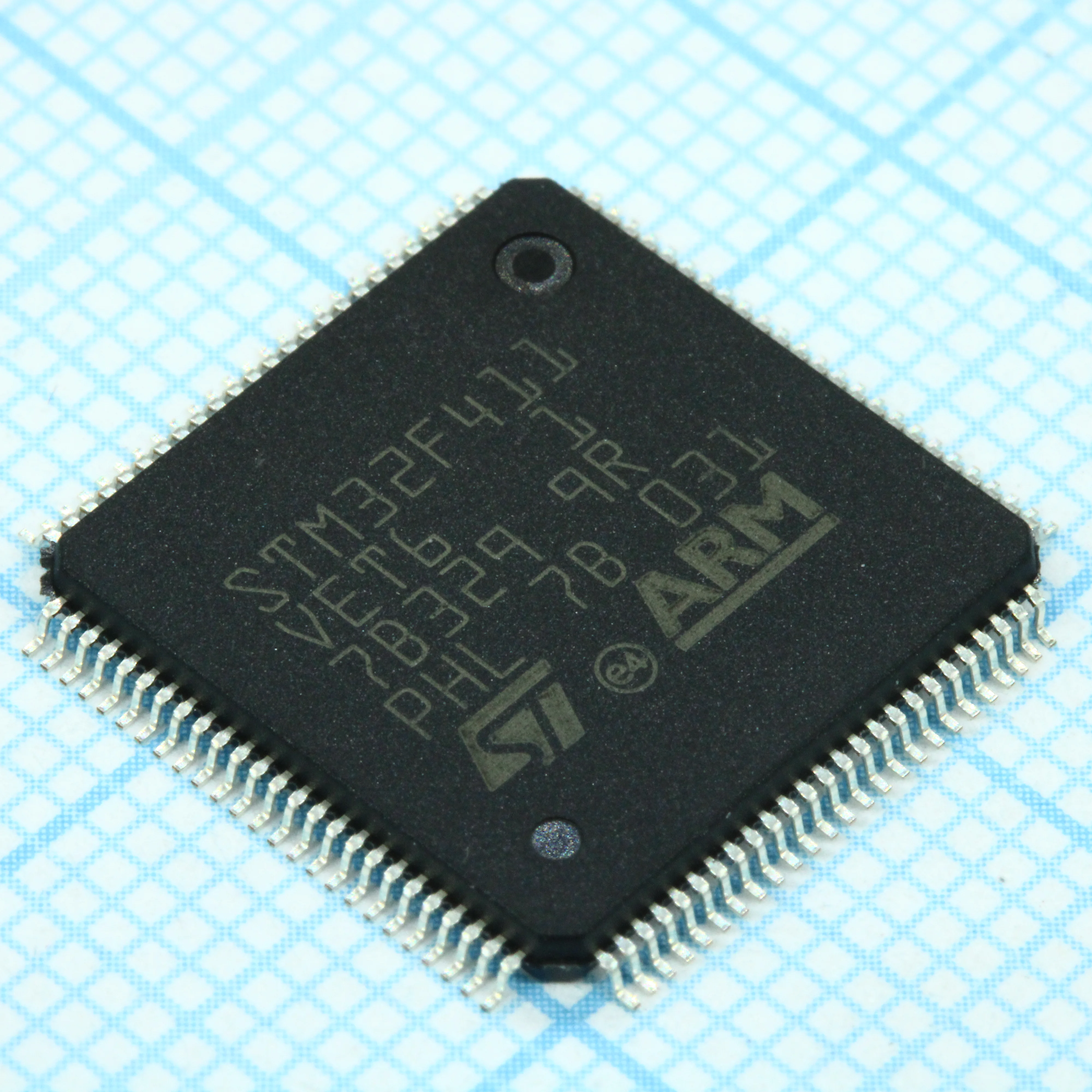 STM32F411VET6 - Микроконтроллер STM 32-бит ядро ARM Cortex-M4 MCU+FPU 512кБ Флэш-память/128кБ ОЗУ шина USB