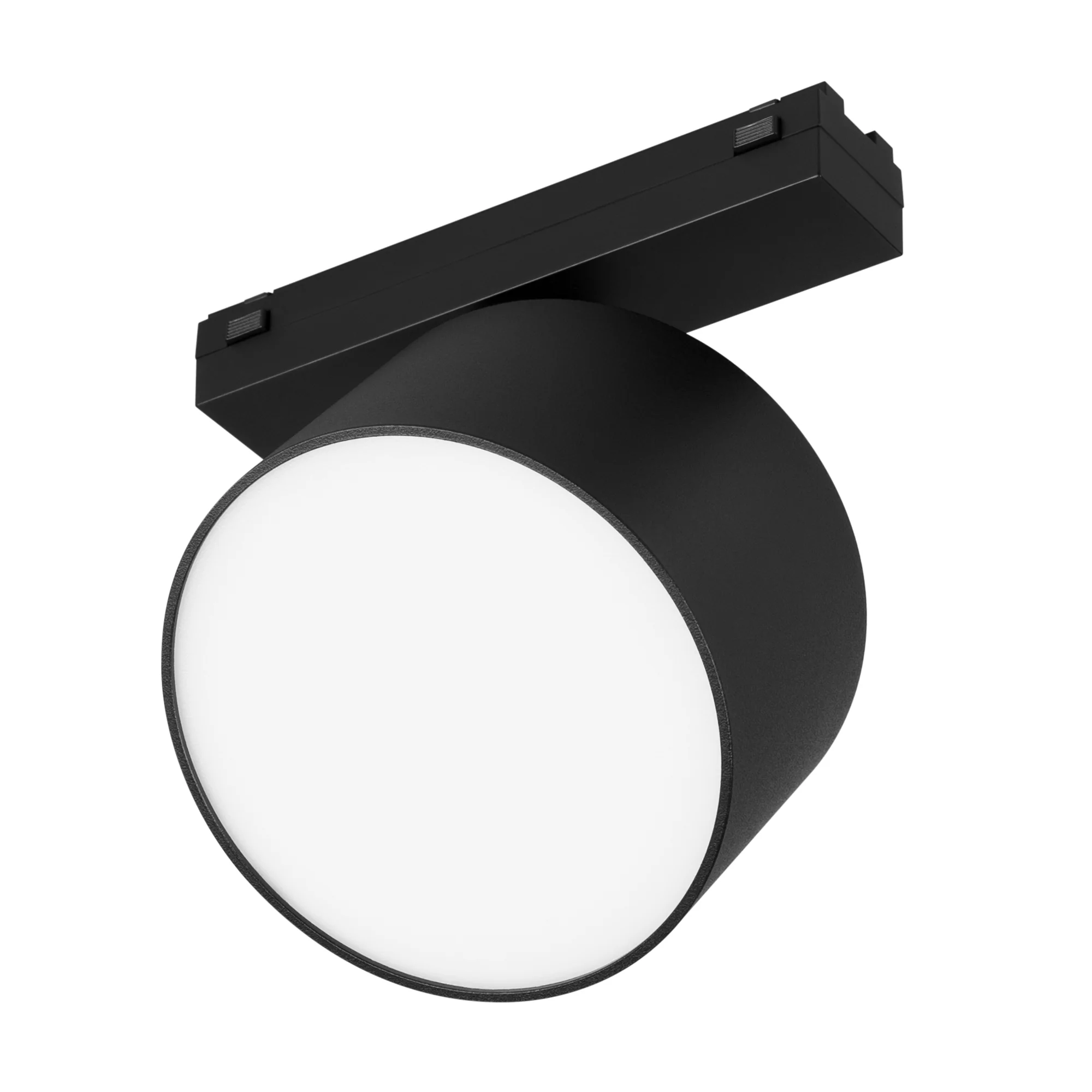Светильник MAG-VIBE-RONDO-R90-10W Day4000 (BK, 110 deg, 48V) 044472 - Светильник для магнитных треков MAG-VIBE. Мощность 10 Вт, св. поток 905 лм, 90 лм/Вт, дневной 4000 K, CRI>90, угол 110°, напряжение питания 48 В. Черный фигурный корпус из алюминия, экр
