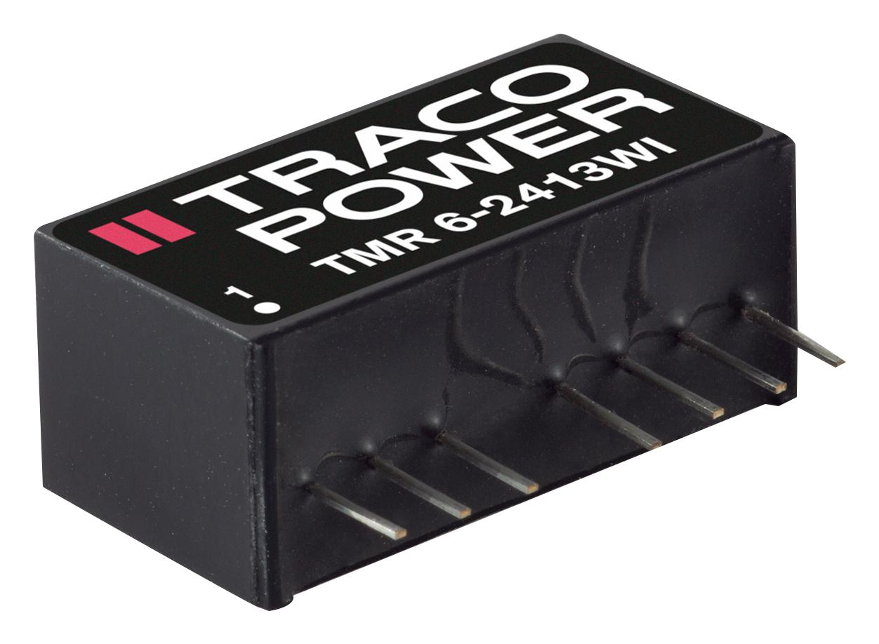 TMR 6-2419WI - Преобразователь DC/DC на печатную плату вход 24В двуполярный выход ±5В 0.6A/-0.6A 6Вт 7-Pin SIP модульный