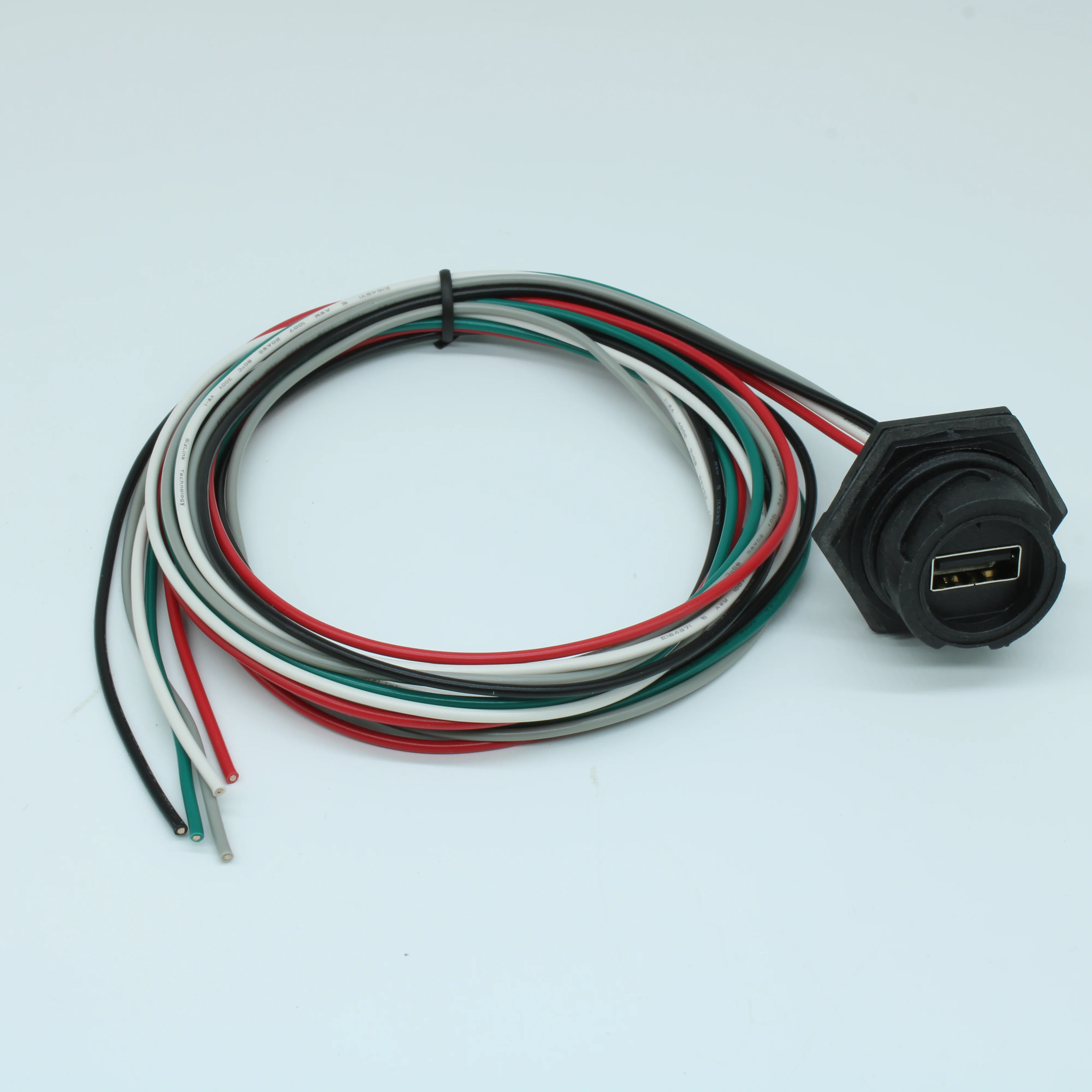 847290015 - Кабель интерфейсный USB 1.1м обжим 20AWG 4 контакта USB тип A к 4 контактам USB тип A пакет-россыпь